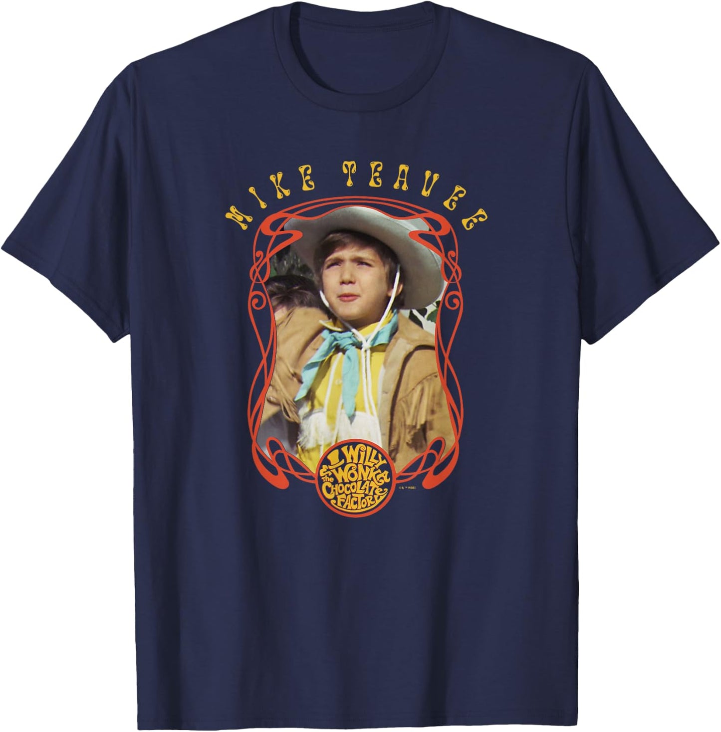 Willy Wonka And The Chocolate Factory Mike Teavee Frame T-Shirt - T-Shirt | Navy