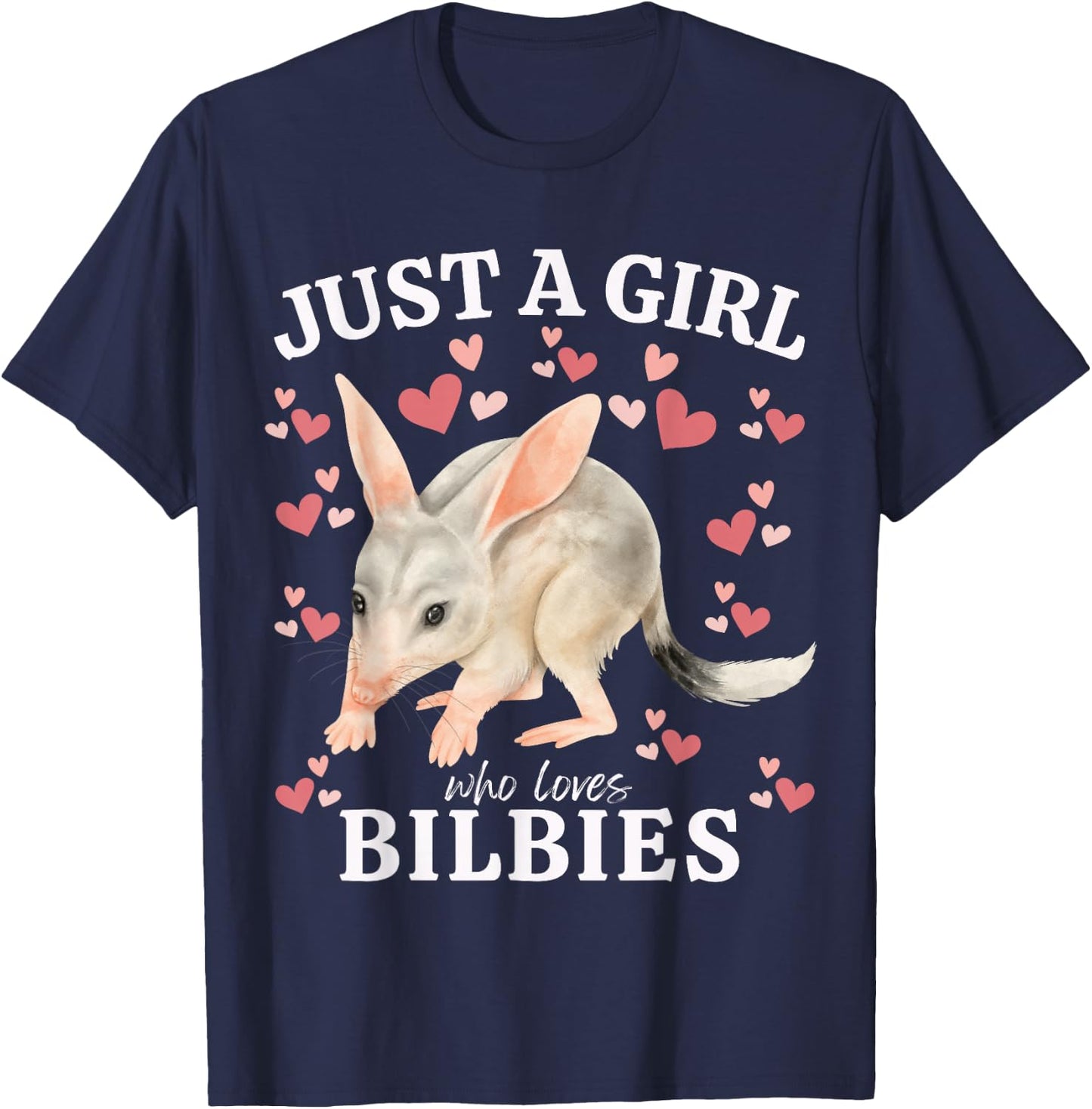 Easter Bilby Australian version of Rabbit for Eco Women Girl T-Shirt - T-Shirt | Navy