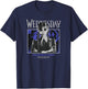 Wednesday The Addams Family Solitude Suits Me Retro Portrait T-Shirt - T-Shirt | Navy