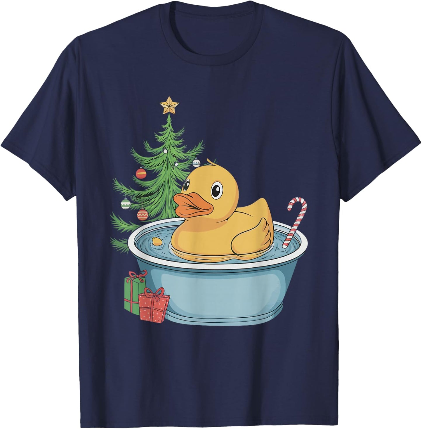 Rubber Duck Christmas T-Shirt - T-Shirt | Navy