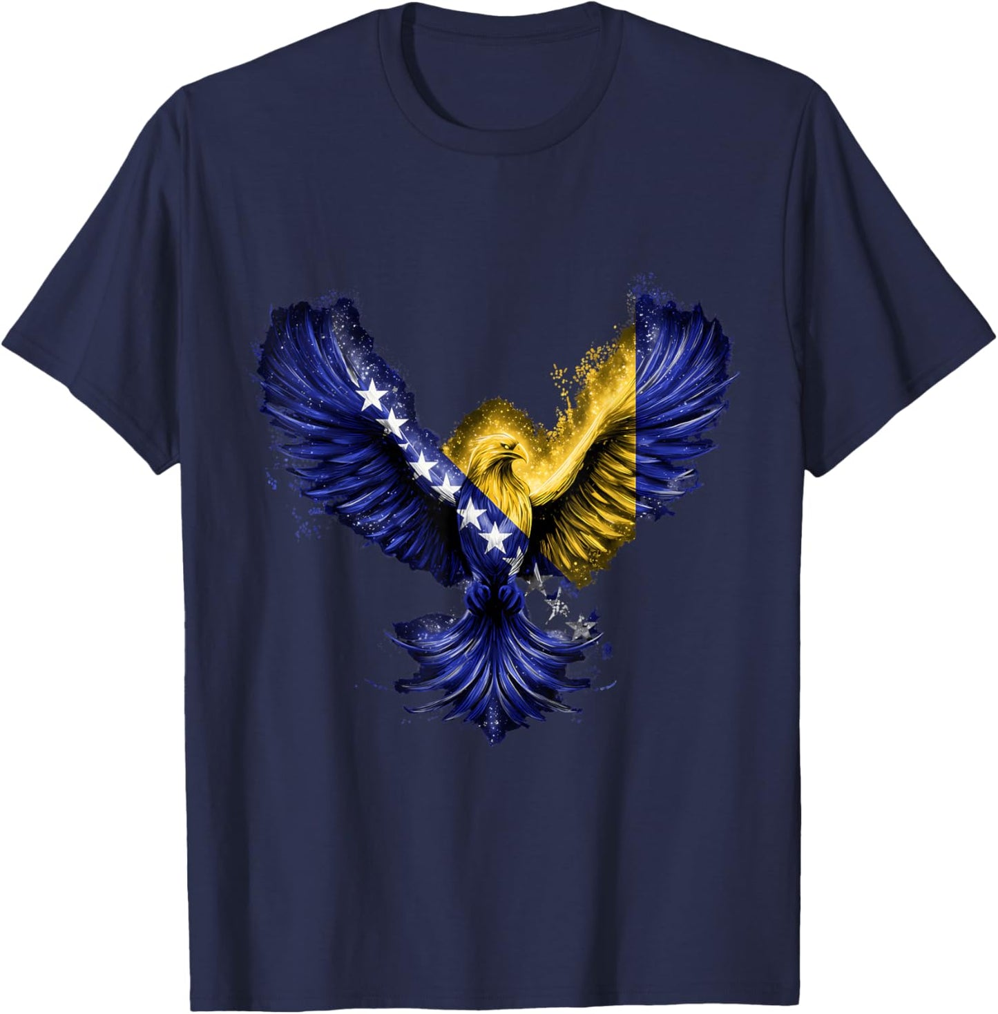Bosnia Flag Bosnia and Herzegovina Roots T-Shirt - T-Shirt | Navy