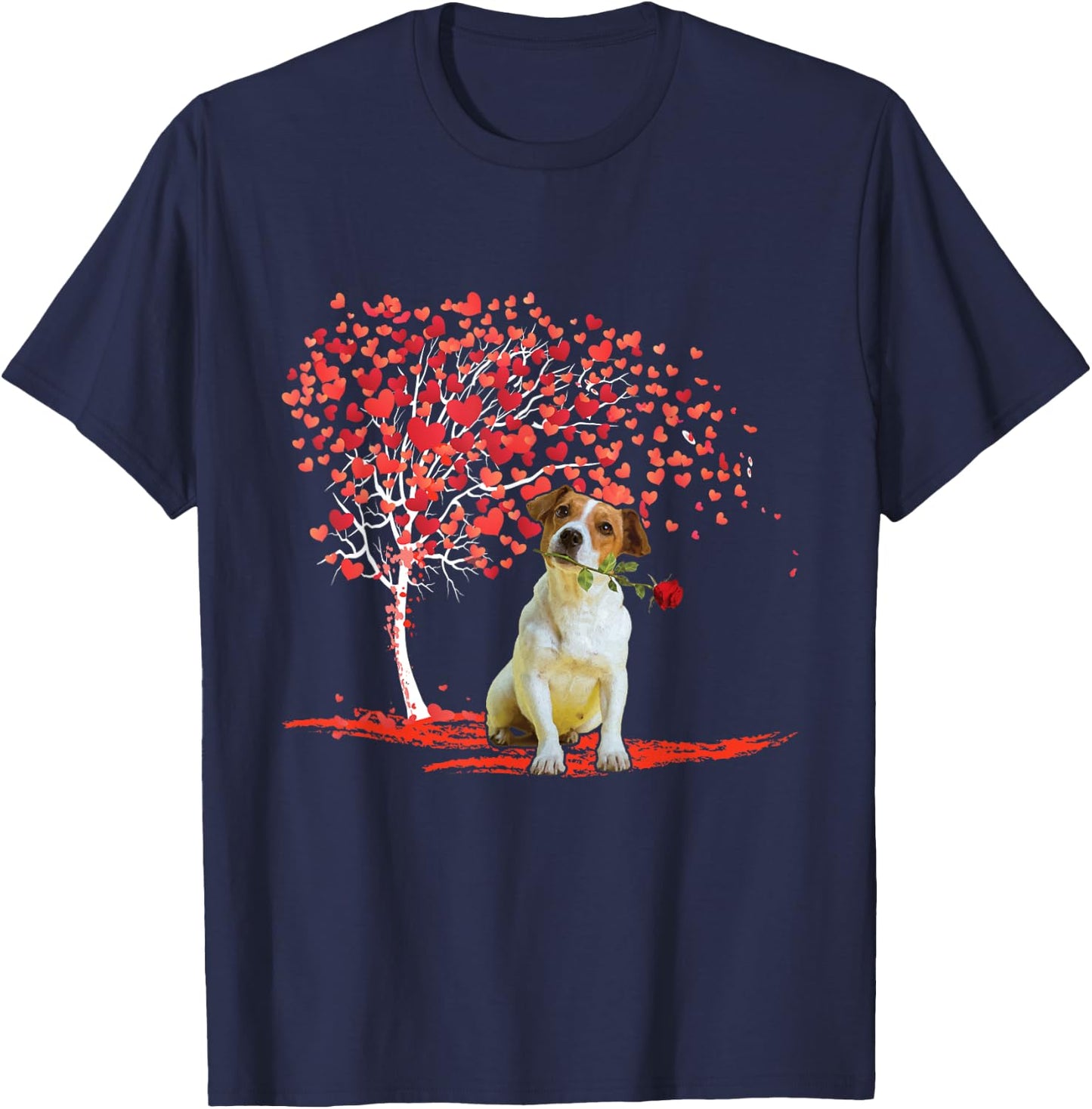 Jack Russell Valentines - Dog Lover Animal Whisperer T-Shirt - T-Shirt | Navy