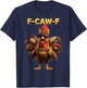 F Caw F Chicken Humor Fcawf Fawk Funny Rooster Meme T-Shirt - T-Shirt | Navy