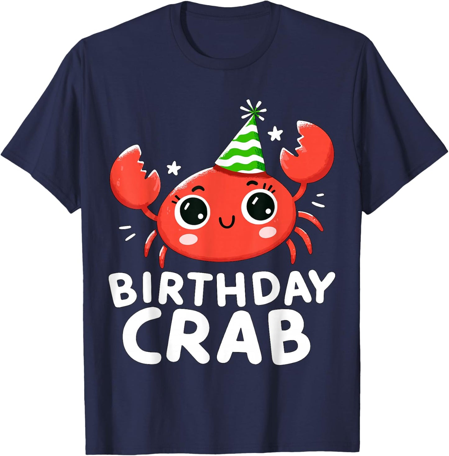 Birthday Crab Party T-Shirt - T-Shirt | Navy