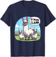 Yo Mama Llama Cartoon 80s 90s Yo Mama Joke T-Shirt - T-Shirt | Navy