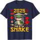 Cute 2025 Year Of The Snake Happy Chinese New Year For Kids T-Shirt - T-Shirt | Navy