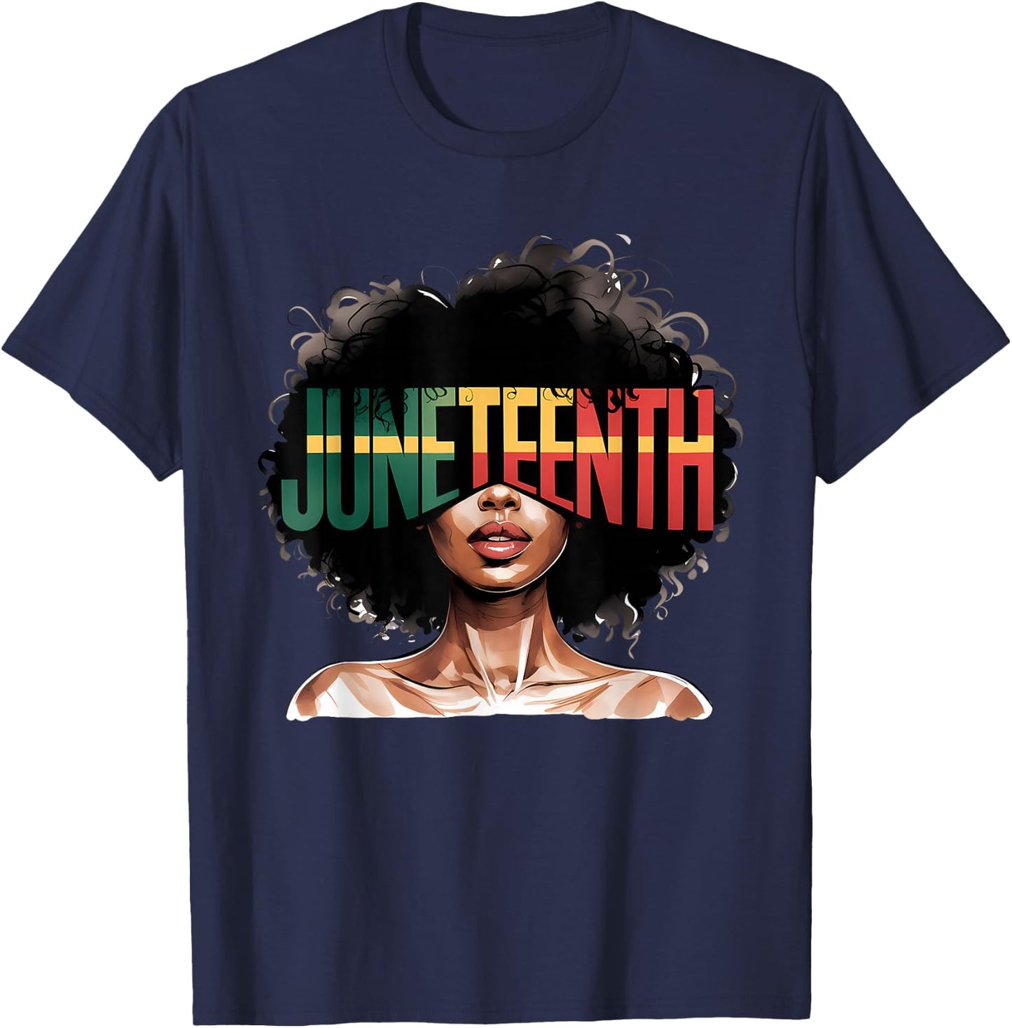 Black History Month African American Juneteenth Women T-Shirt - T-Shirt | Navy