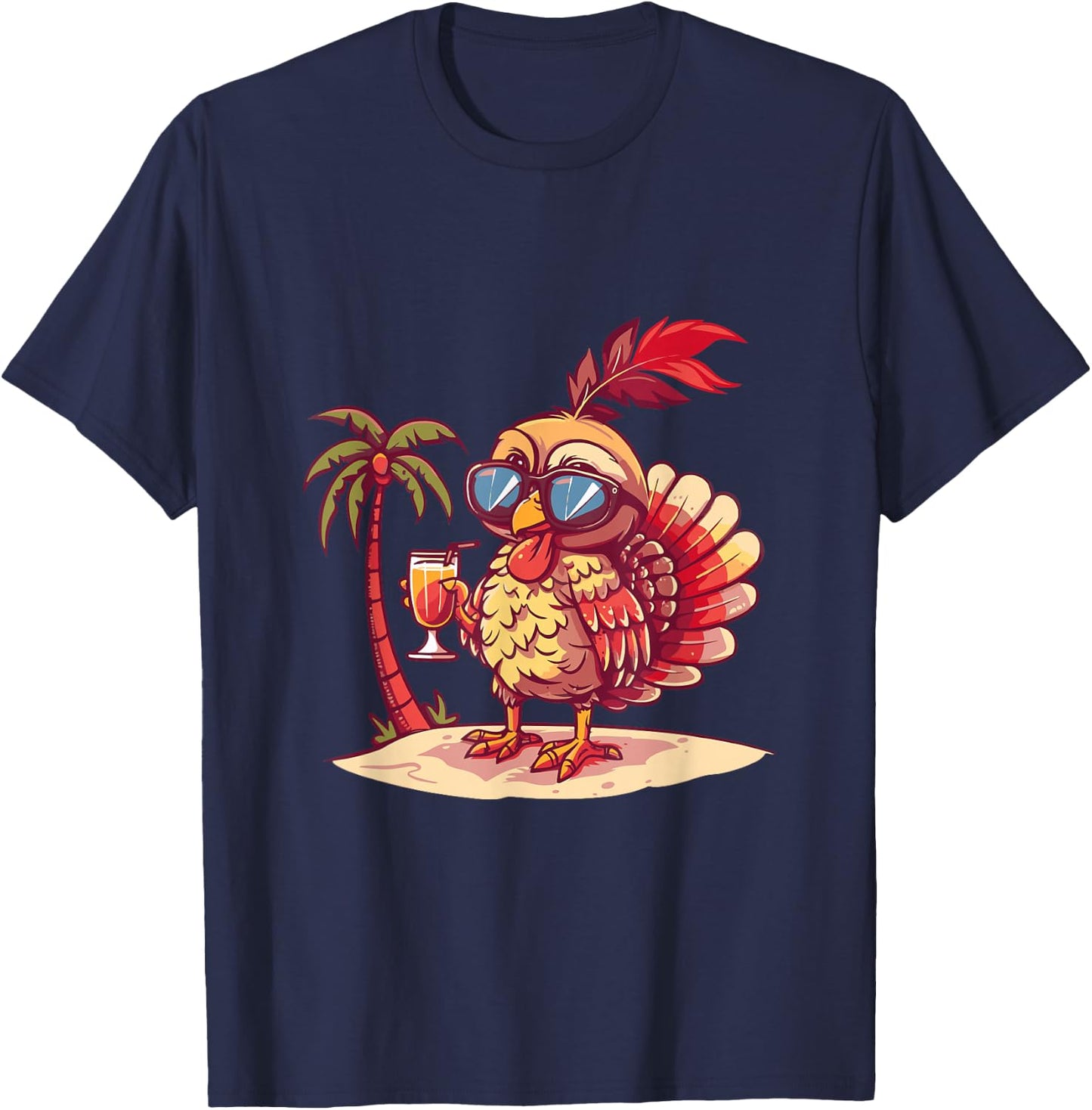 Party Turkey Palm Trees Summer Vacation Women Kids T-Shirt - T-Shirt | Navy