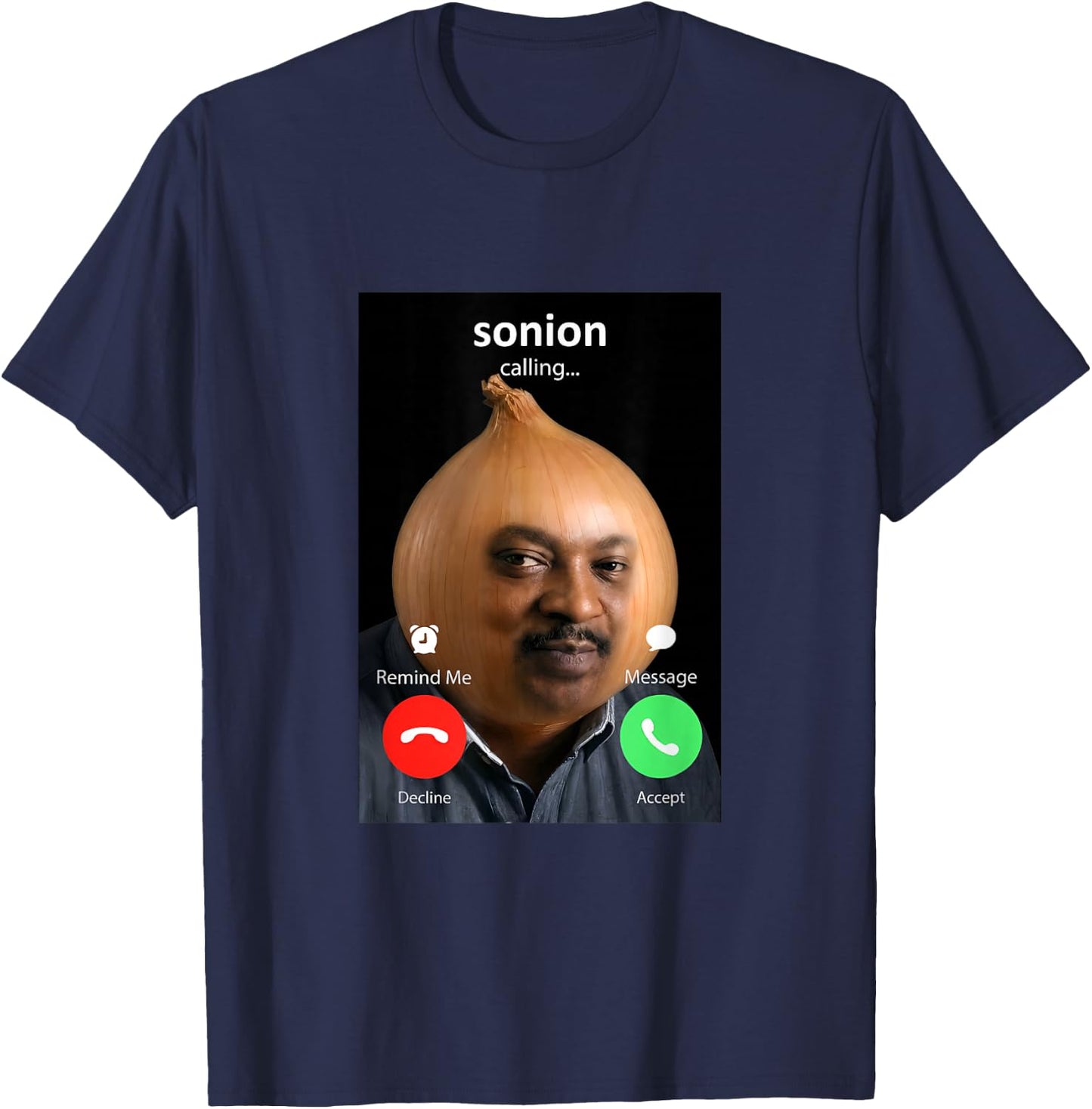 Funny Sonion Calling Tuff Meme GenZ T-Shirt - T-Shirt | Navy