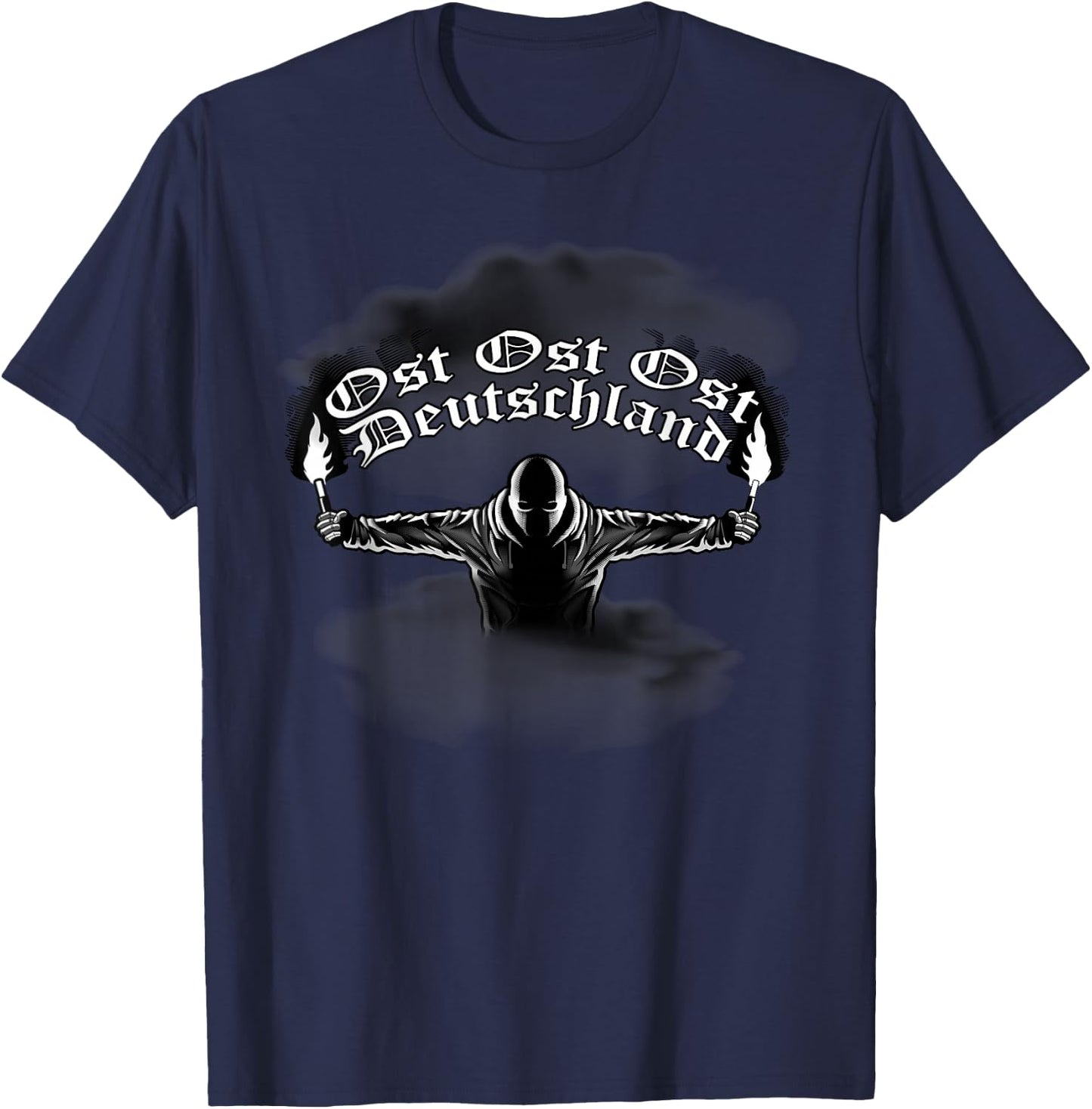 East Germany Pyrotechnics Pyro Bengalo , blue T-Shirt - T-Shirt | Navy