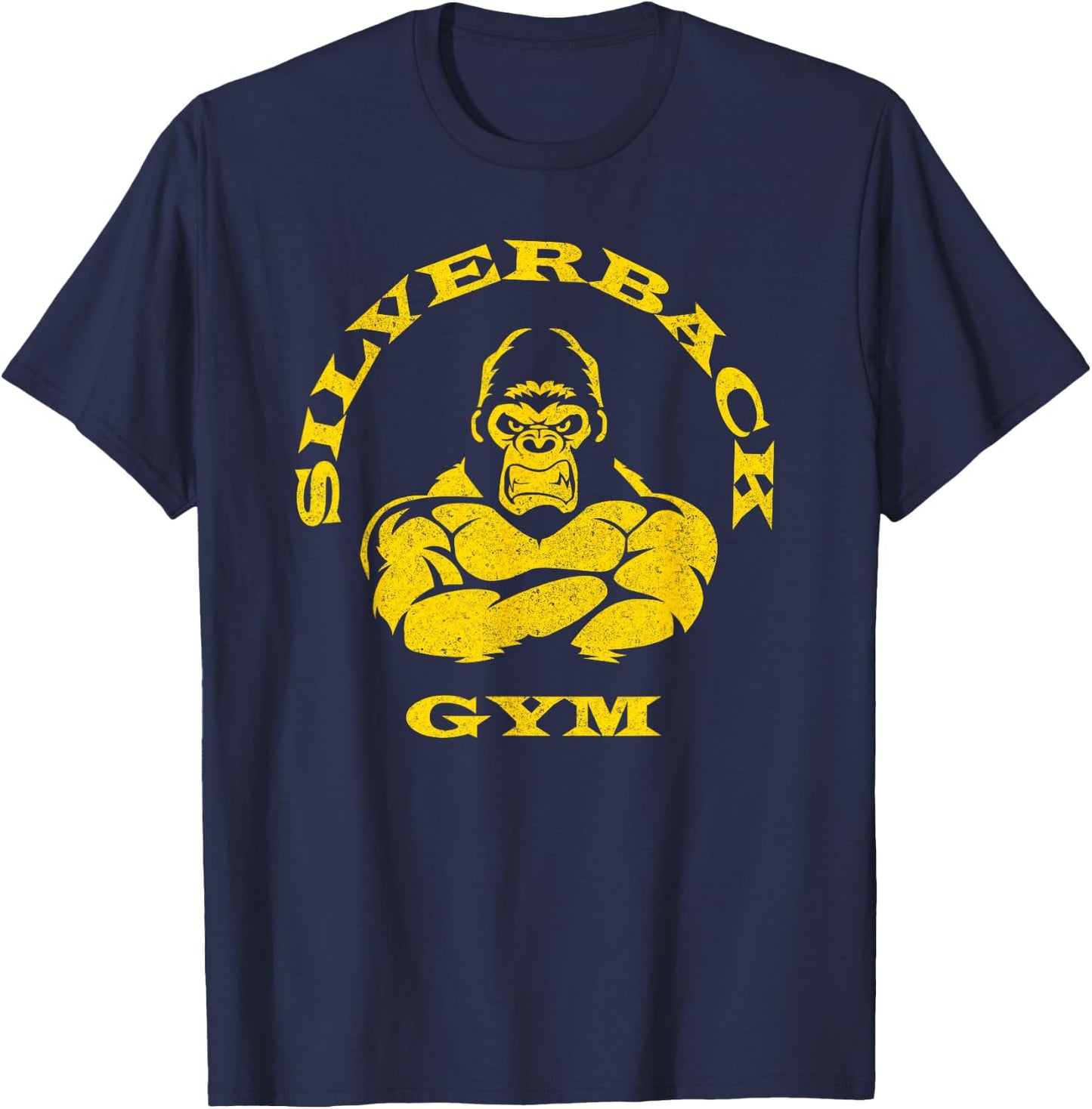 Silverback Gorilla Gym Apparel Powerlifting Strongman , black T-Shirt - T-Shirt | Navy