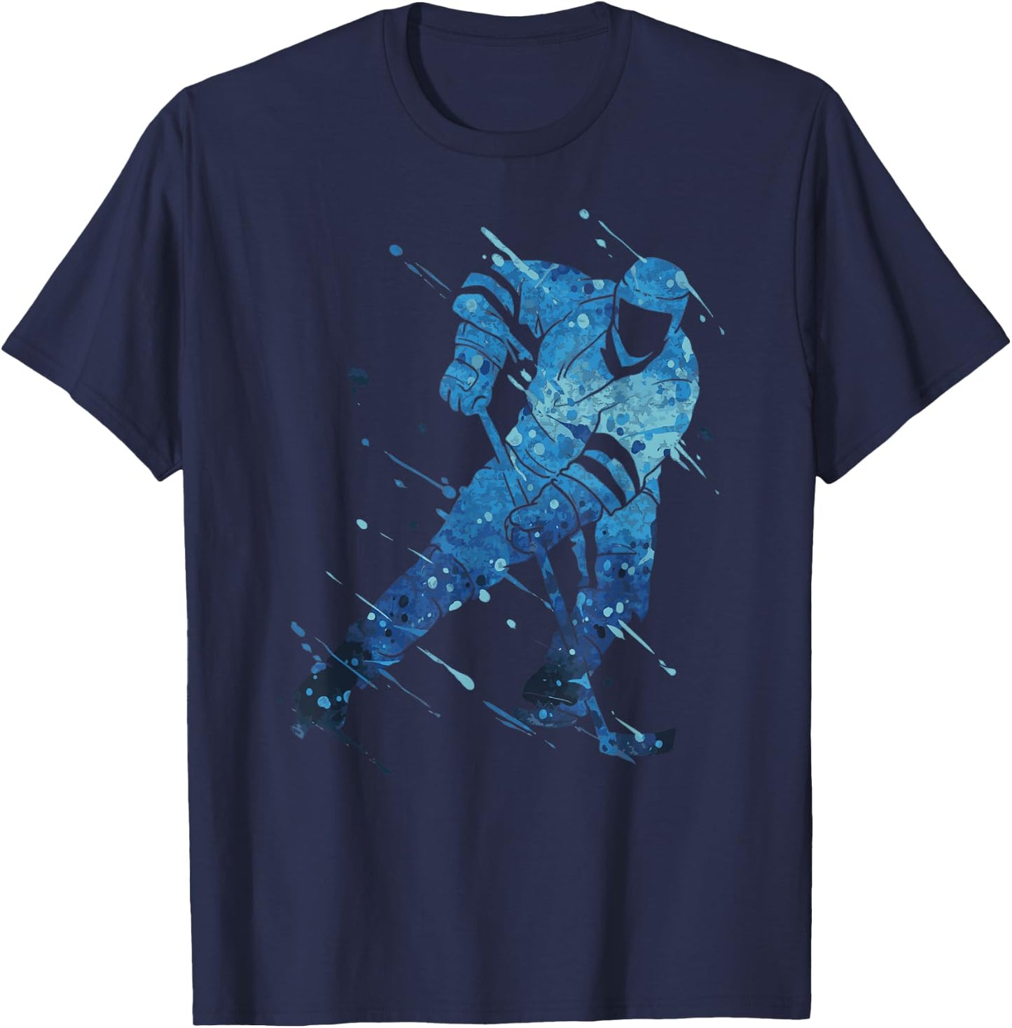 Ice Hockey Player T-Shirt - T-Shirt | Navy