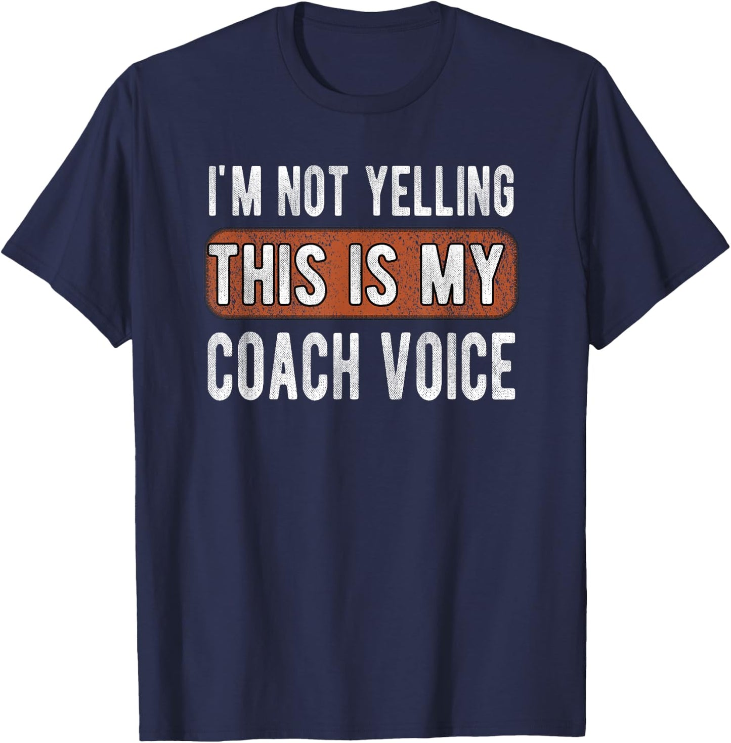 This Is My Coach Voice Coaching T-Shirt - T-Shirt | Navy