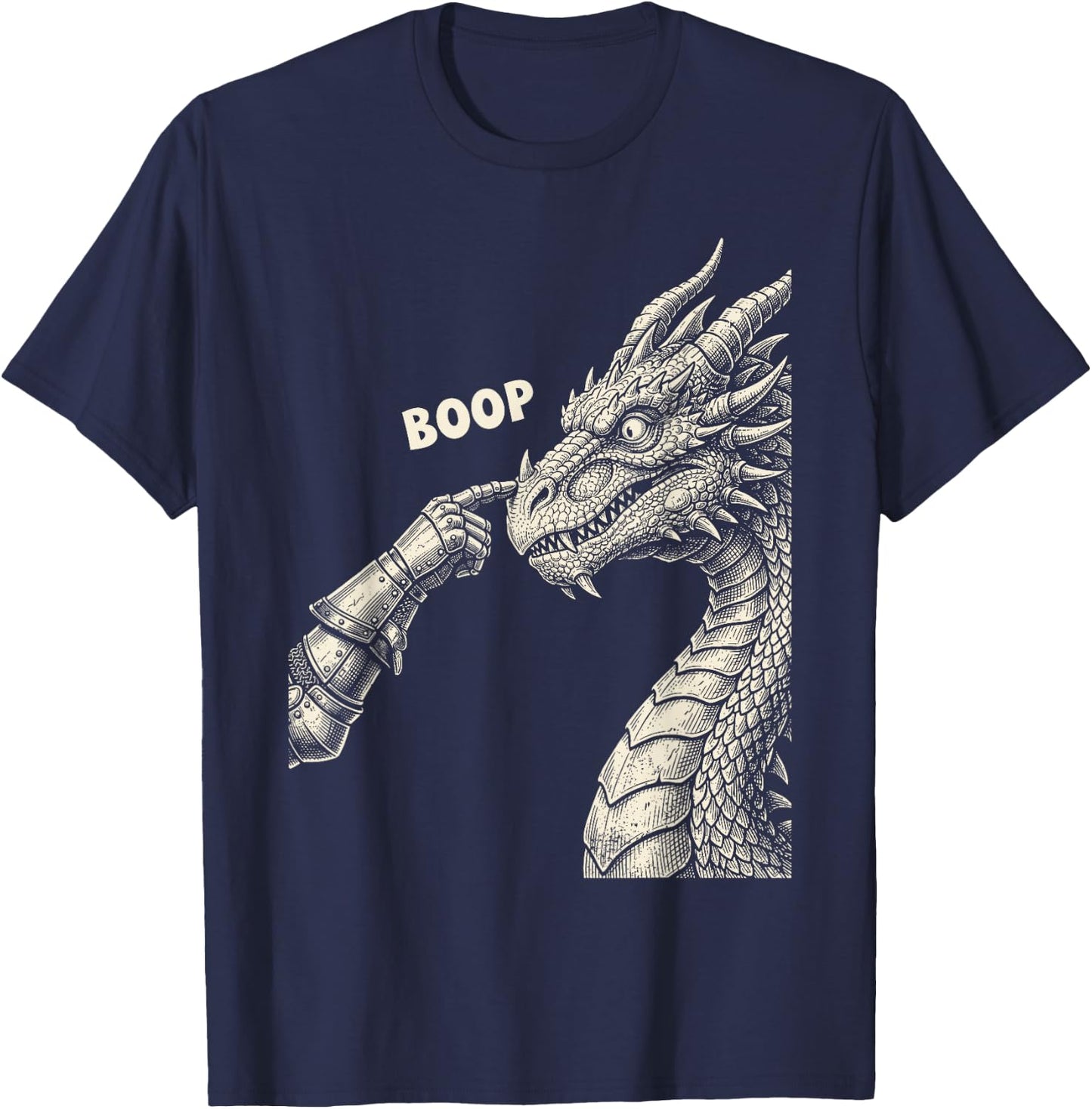 Funny Dragon Boop T-Shirt - T-Shirt | Navy