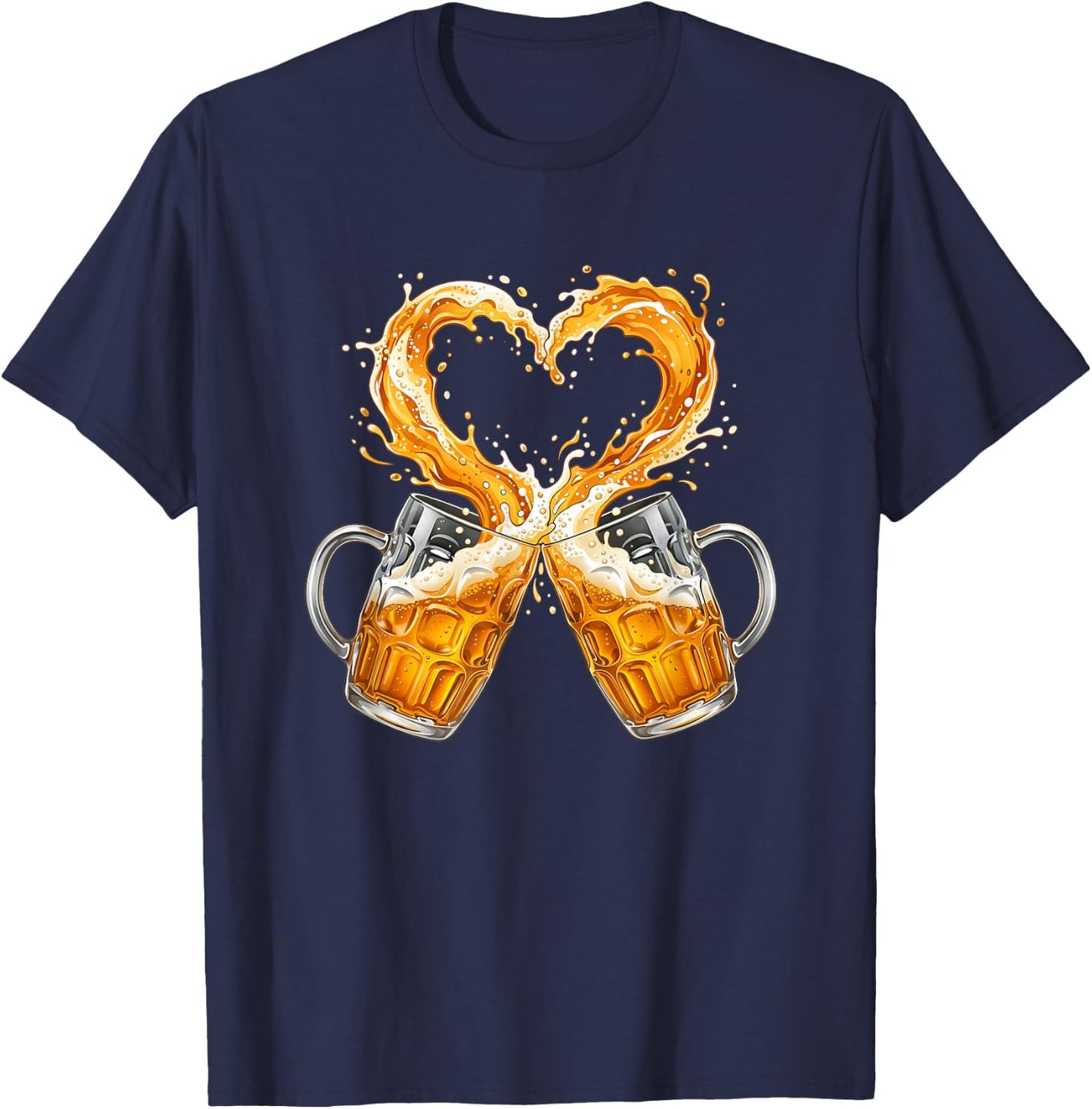 Bier Herren Trachtenshirt Männer Geschenk Bier Sauf T-Shirt - T-Shirt | Navy