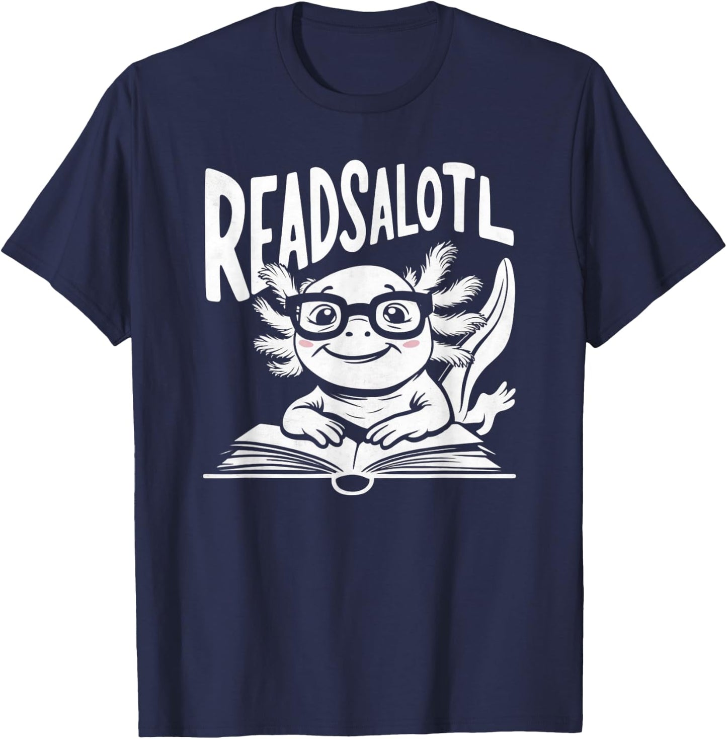 Reads Alotl T-Shirt - T-Shirt | Navy