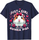 Just A Girl Who Loves Guinea Pigs Lover Mom T-Shirt - T-Shirt | Navy