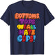 Bottoms, Tops, We All Hate Cops. funny design T-Shirt - T-Shirt | Navy