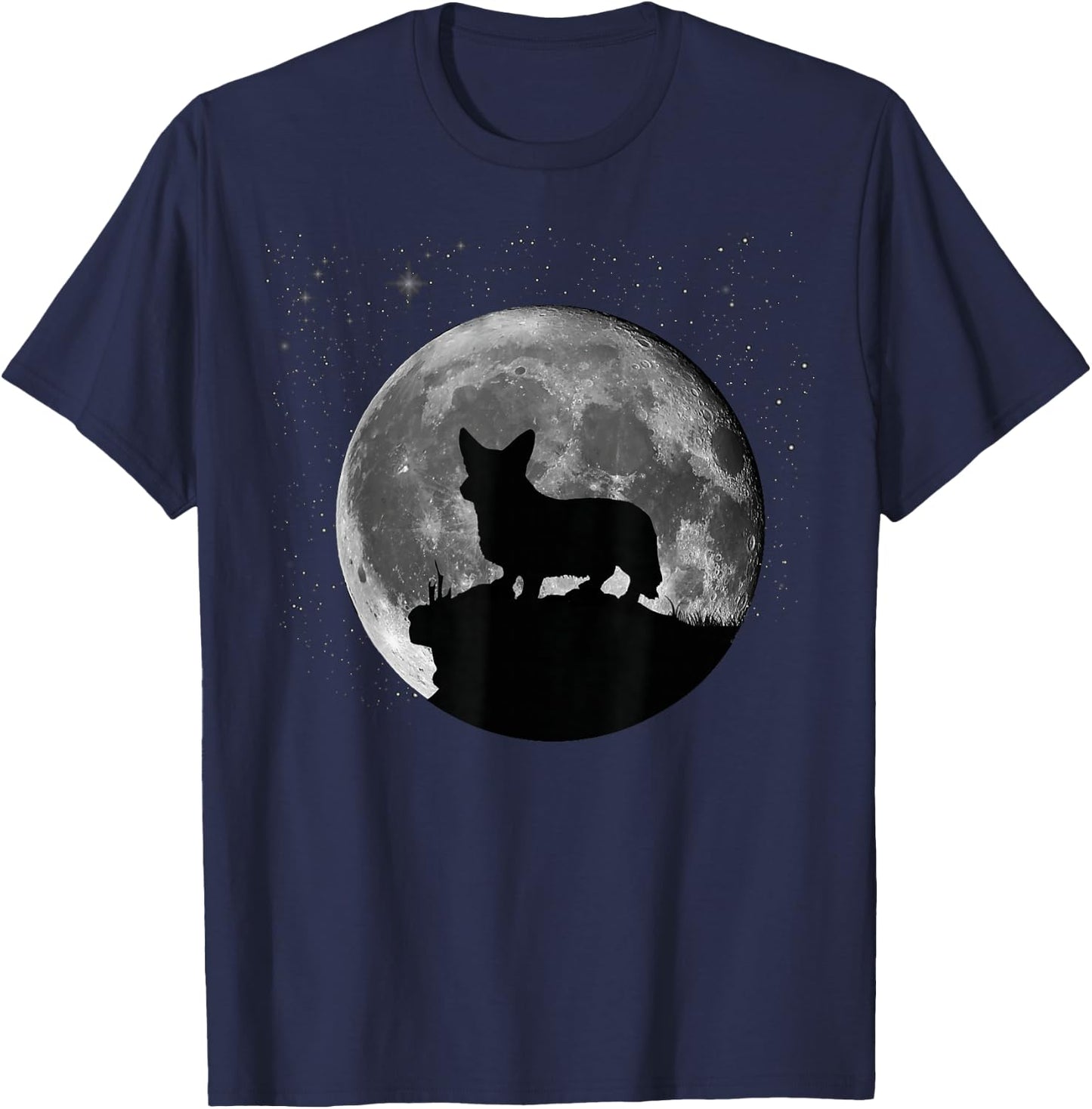 Welsh Corgi Pembroke Welsh Corgi Cardigan -Adults, Kids Black T-Shirt - T-Shirt | Navy