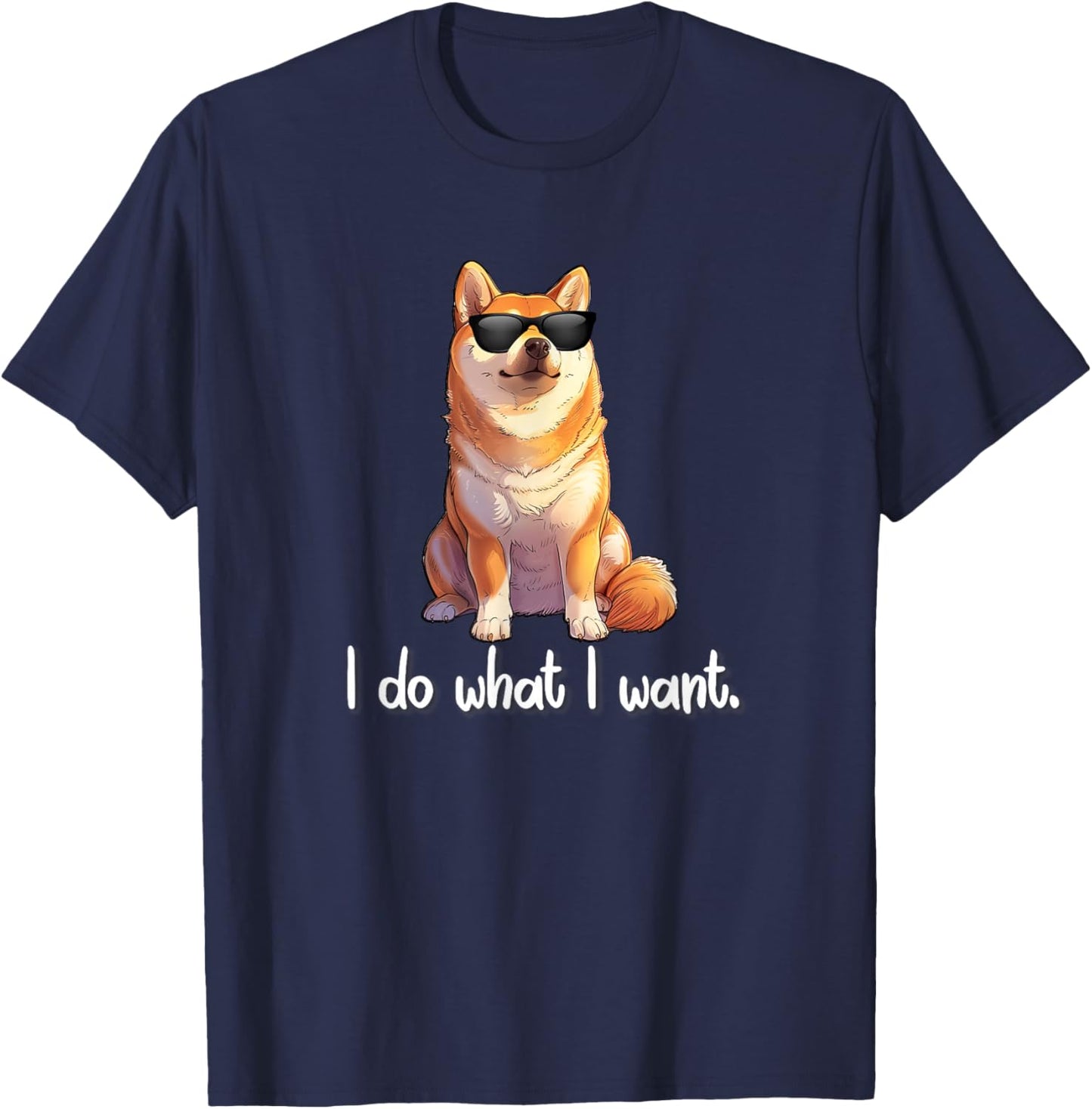Kids Doge Meme Lover Do What I Want Shiba Inu T-Shirt - T-Shirt | Navy