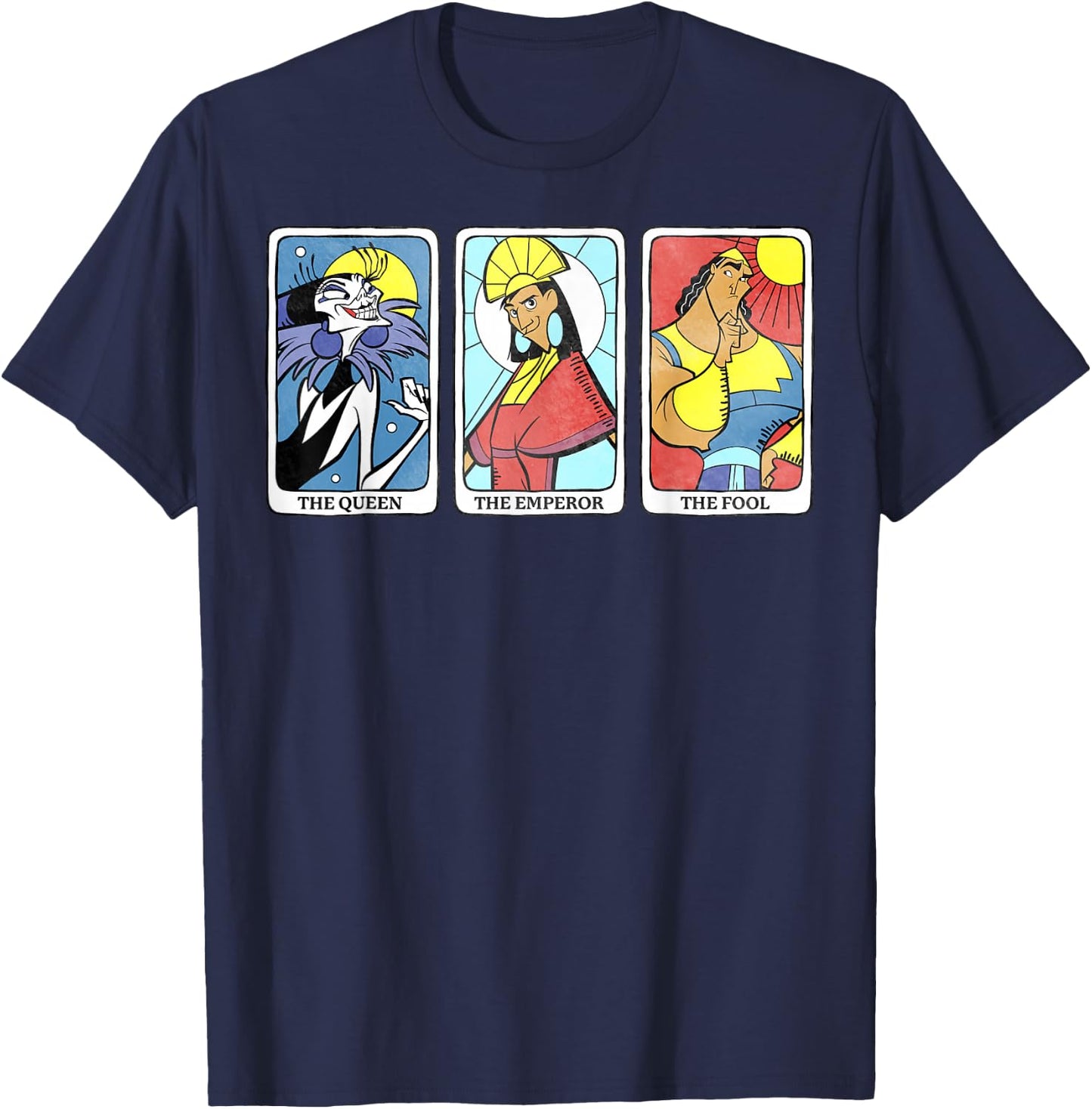 Disney Emperor's New Groove Character Tarot Cards T-Shirt - T-Shirt | Navy