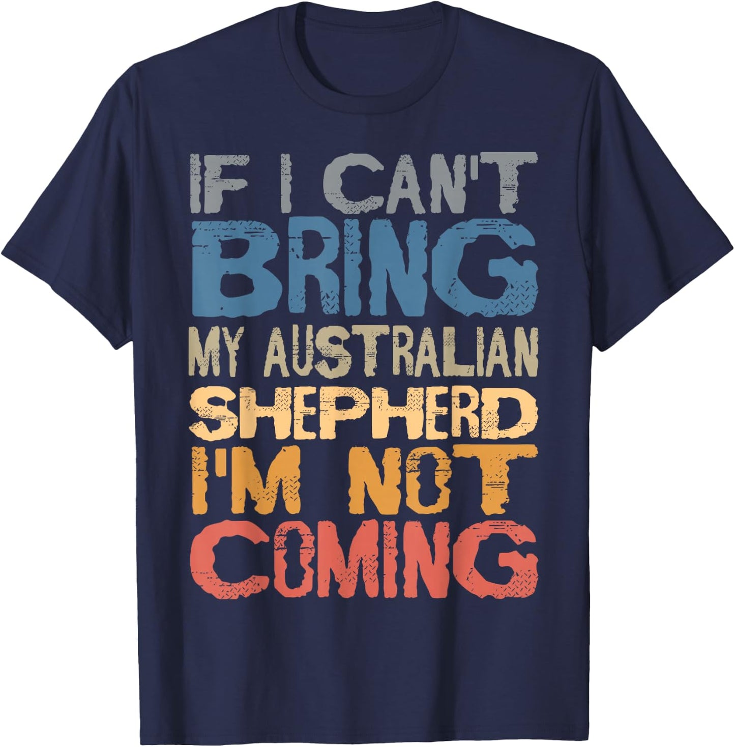 Australian Shepherd Aussie American Herding Dog Breed Women Girls Kids T-Shirt - T-Shirt | Navy