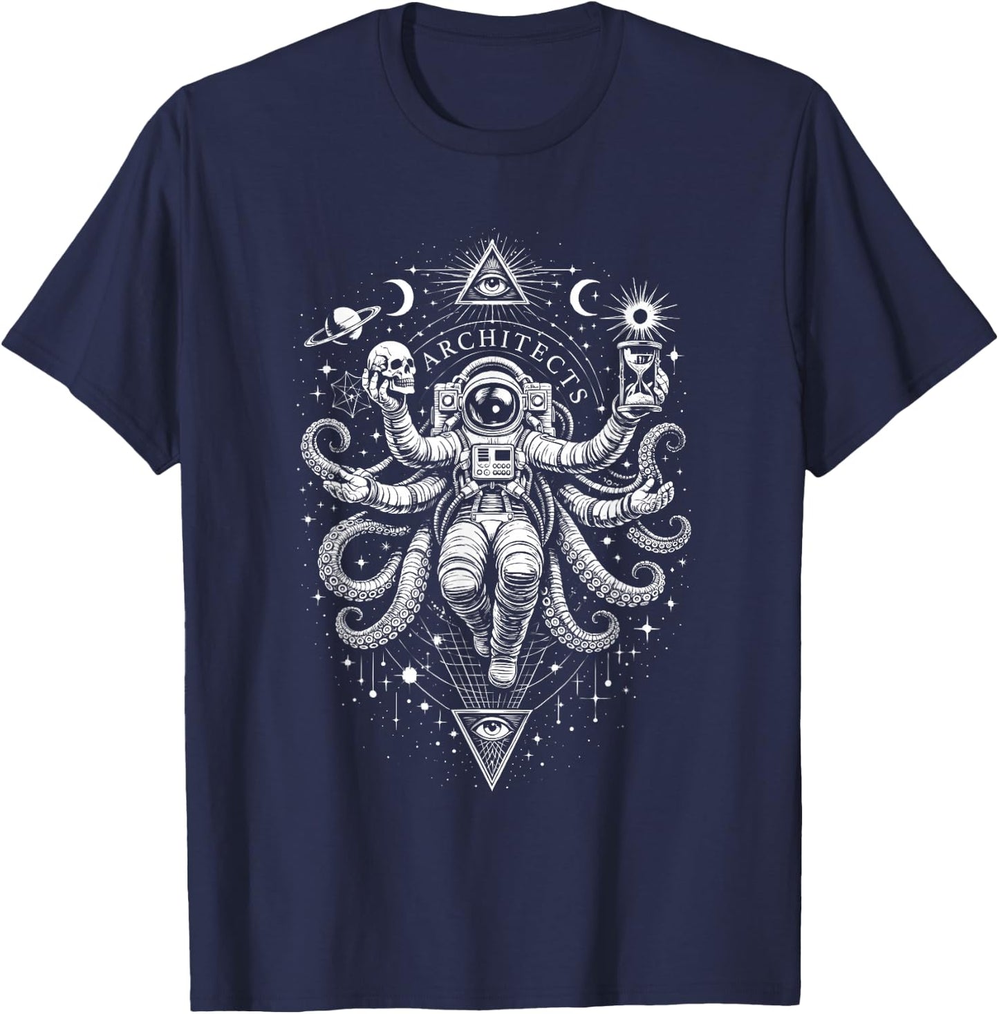 Skull Hourglass T-Shirt - T-Shirt | Navy