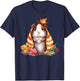 Autumn Guinea Pig In A Blanket Fall Coffee Cup Fall Vibes T-Shirt - T-Shirt | Navy
