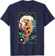 Crested Gecko Tarot Card Mystic Reptile Design T-Shirt - T-Shirt | Navy