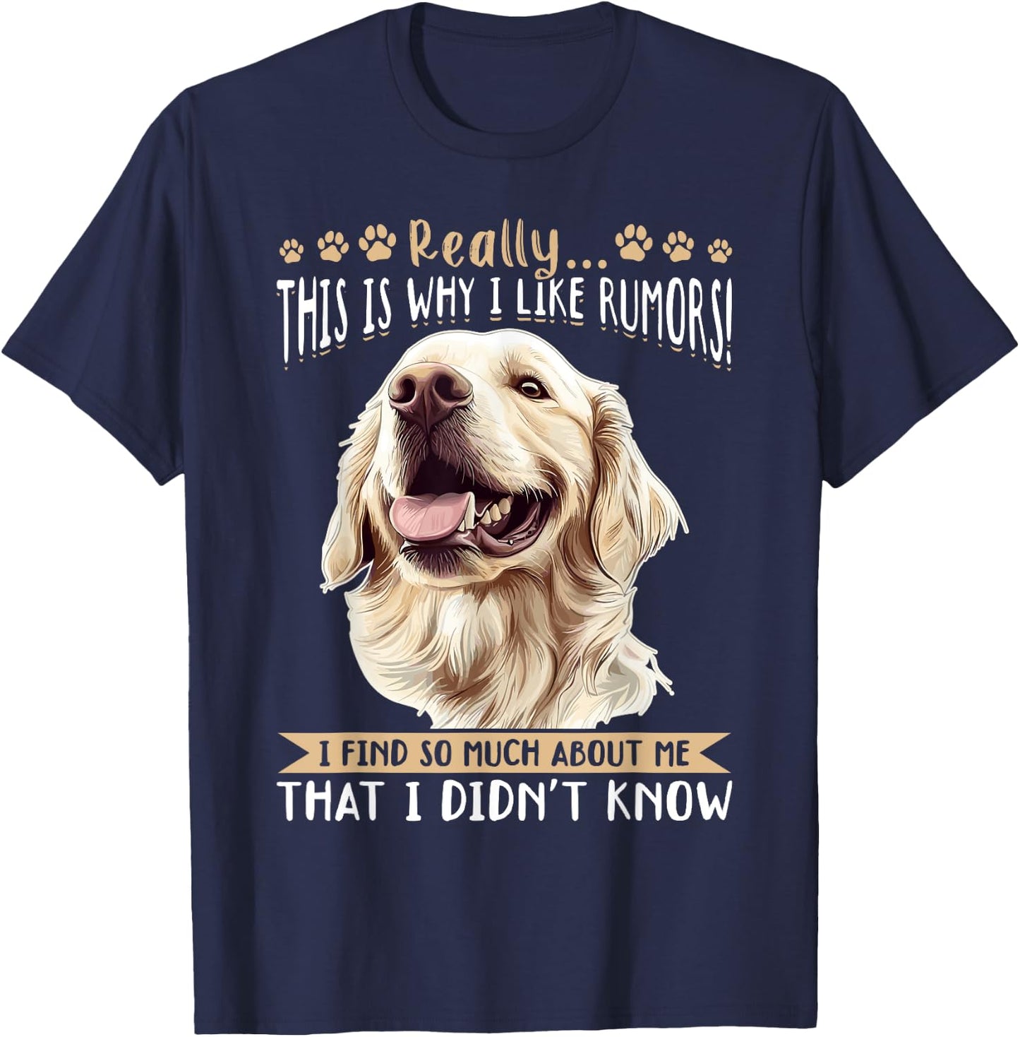 Golden Retriever Dog Breed Really…. This is why i like Women Kids T-Shirt - T-Shirt | Navy