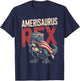 Funny 4th of July Dinosaur Amerisaurus Rex Boys Kids Youth T-Shirt - T-Shirt | Navy