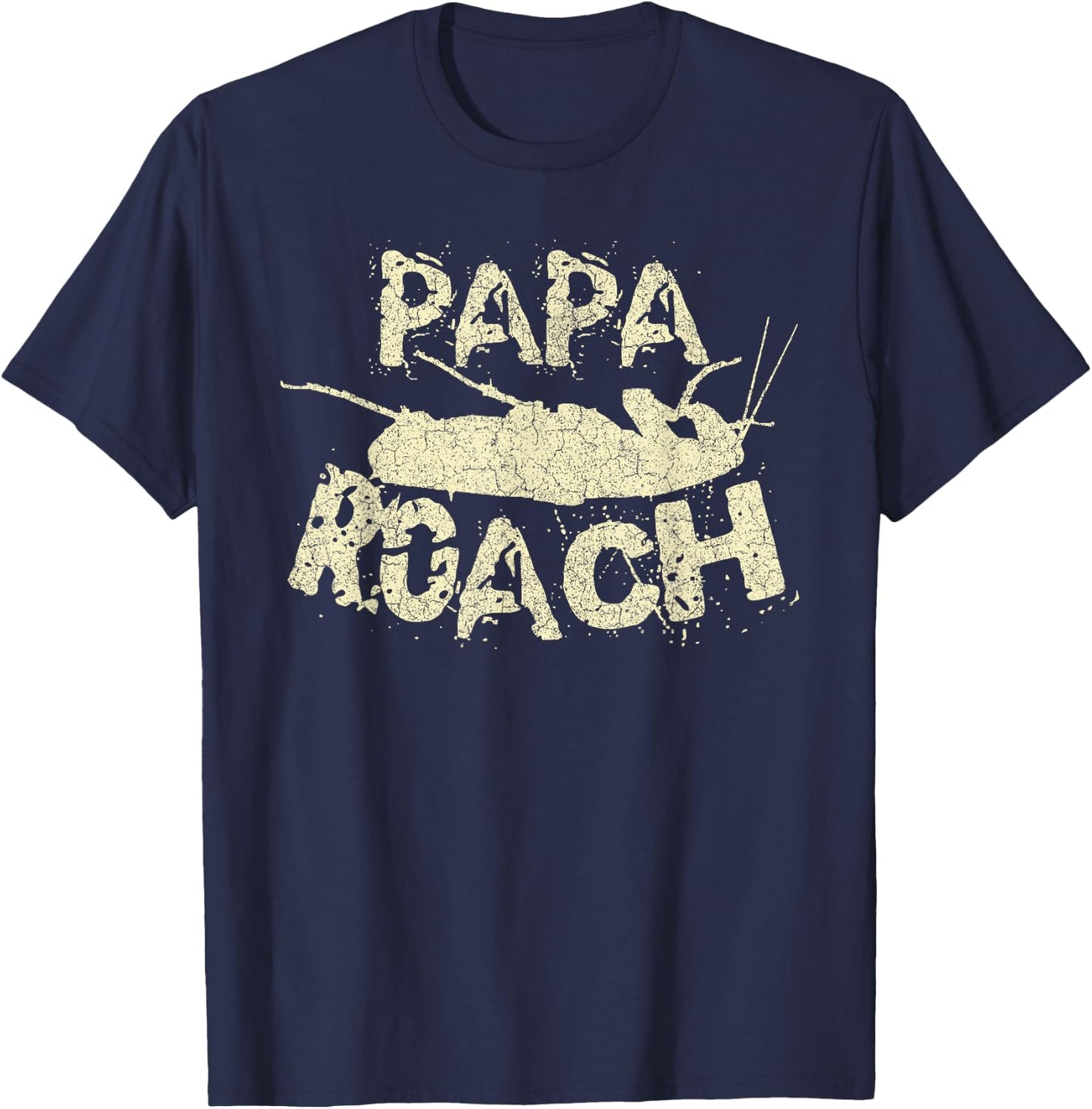 Papa Roach Cockroach Animal Funny Father T-Shirt - T-Shirt | Navy