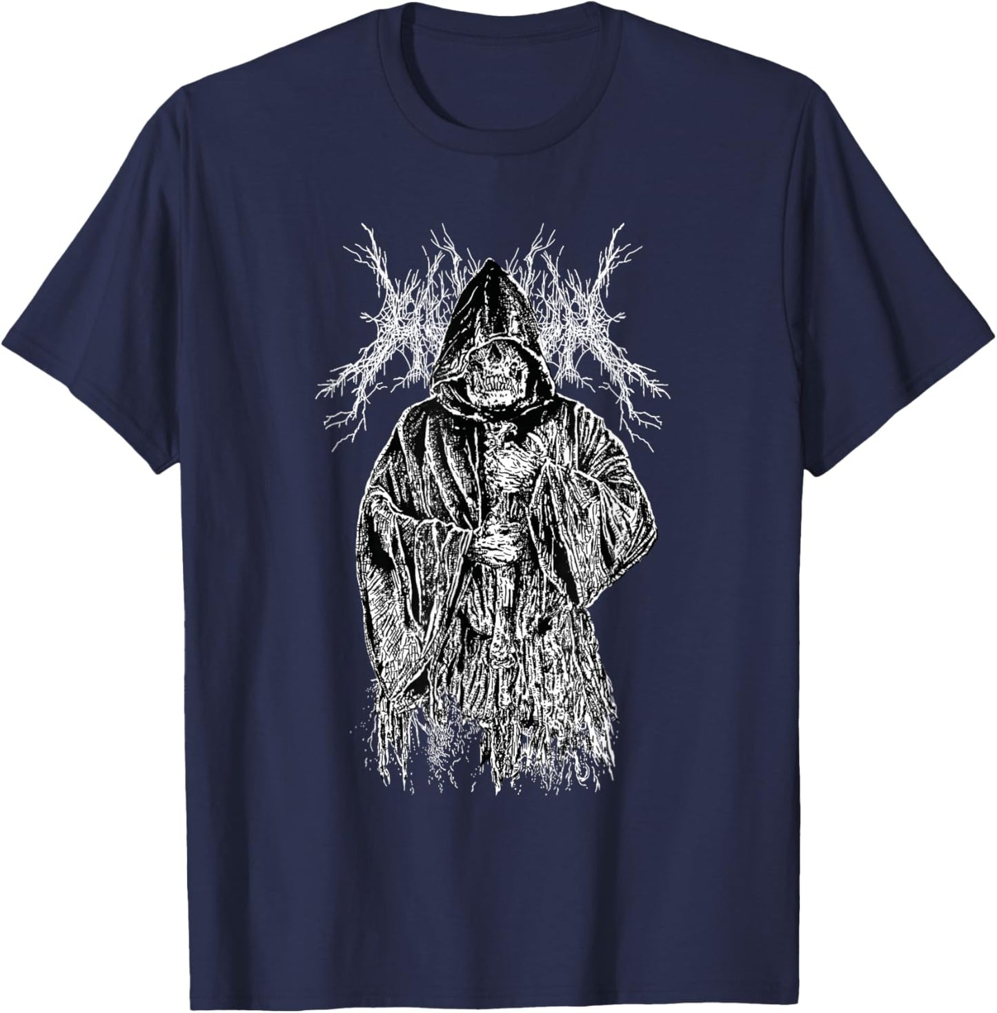 Gothic Aesthetic Grunge Occult Unholy Emo Punk Satanic , black T-Shirt - T-Shirt | Navy