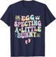 Retro Eggspecting Little Bunny Easter Pregnancy Announcement T-Shirt - T-Shirt | Navy