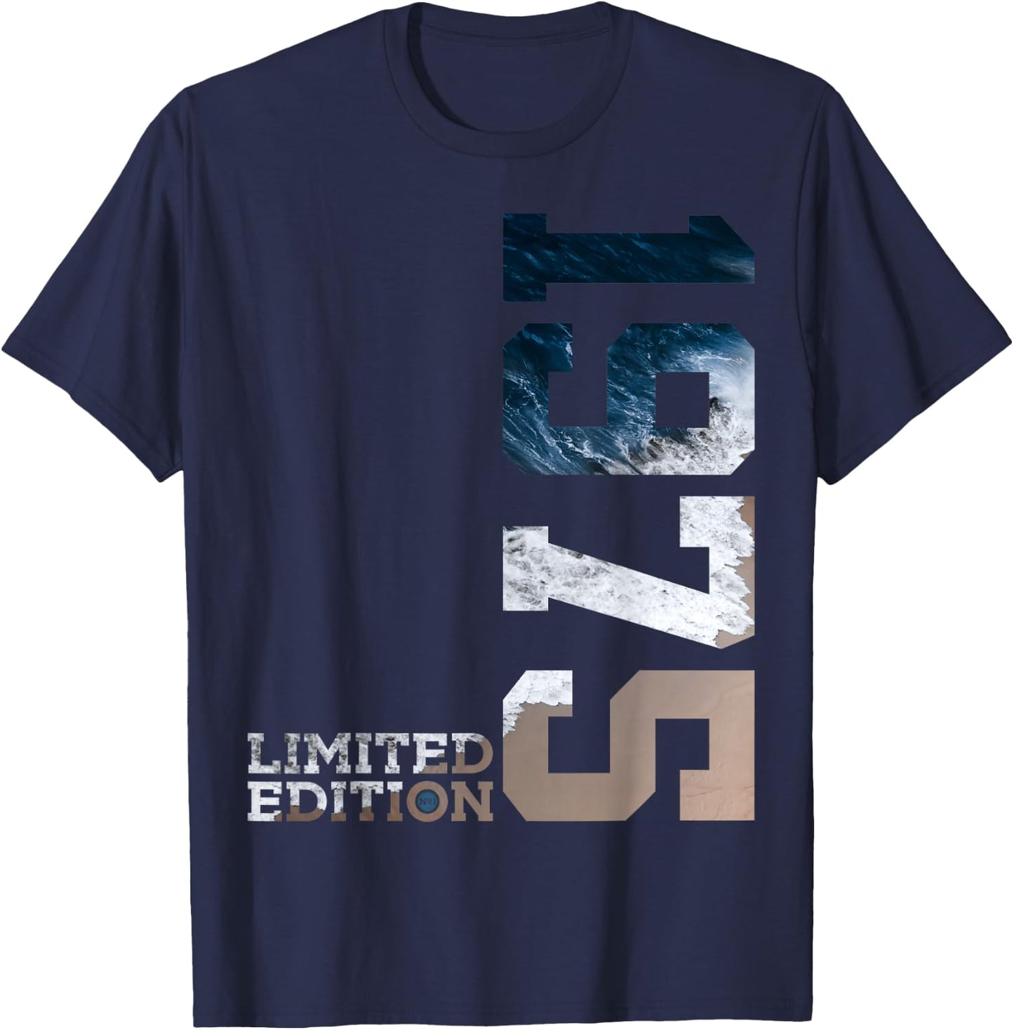 51st Birthday Limited Edition 1975 T-Shirt - T-Shirt | Navy