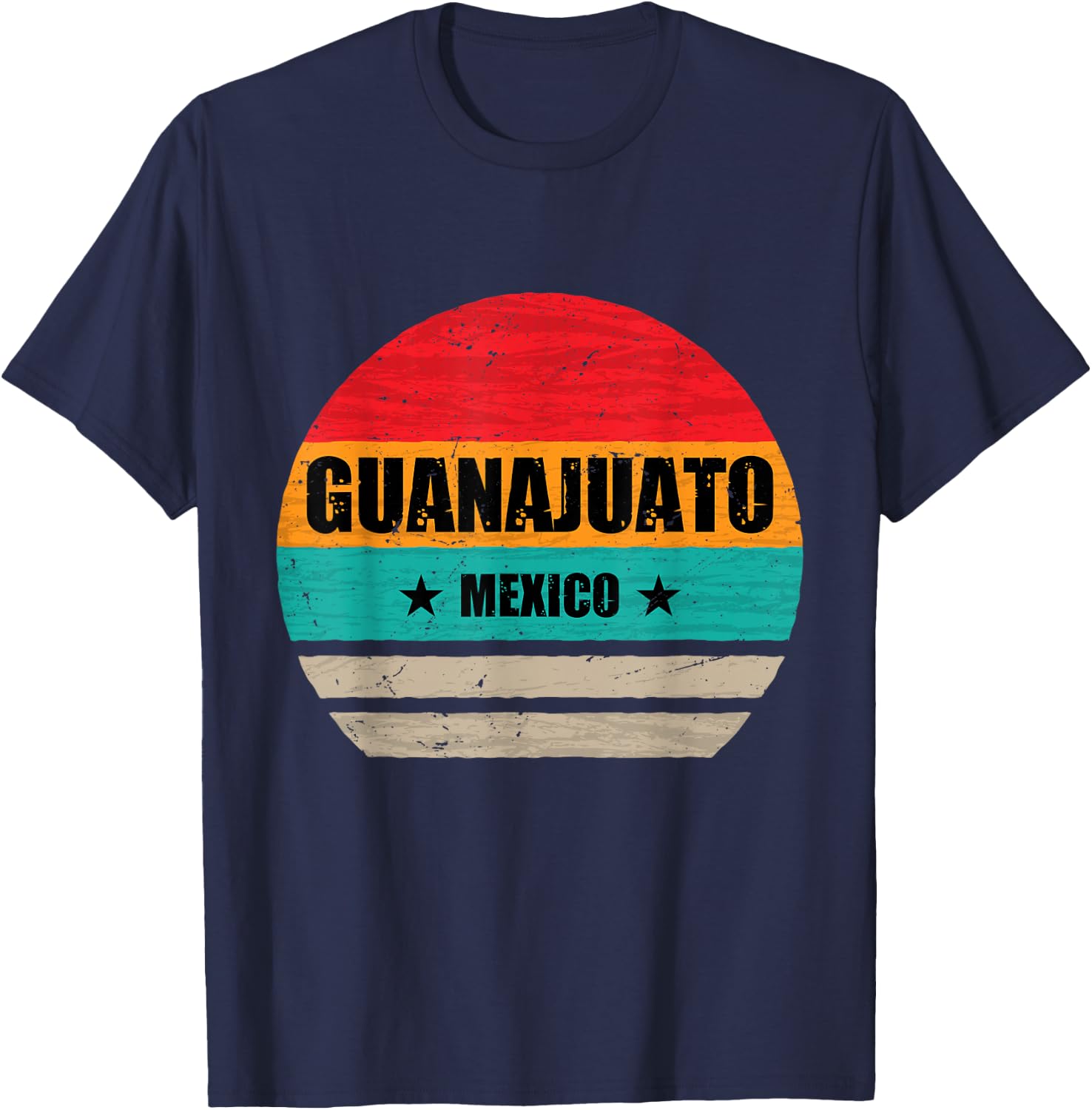 Guanajuato Mexico - Proud Mexican - Guanajuato Retro Vintage T-Shirt - T-Shirt | Navy