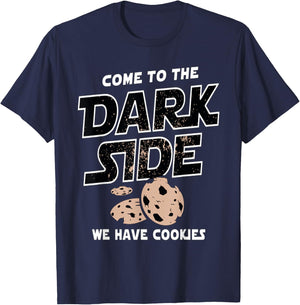 Come to the Dark Side Cookies , black T-Shirt - T-Shirt | Navy