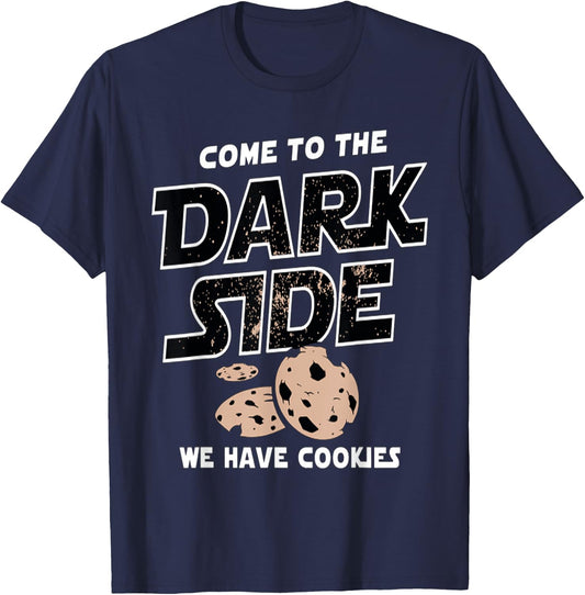 Come to the Dark Side Cookies , black T-Shirt - T-Shirt | Navy