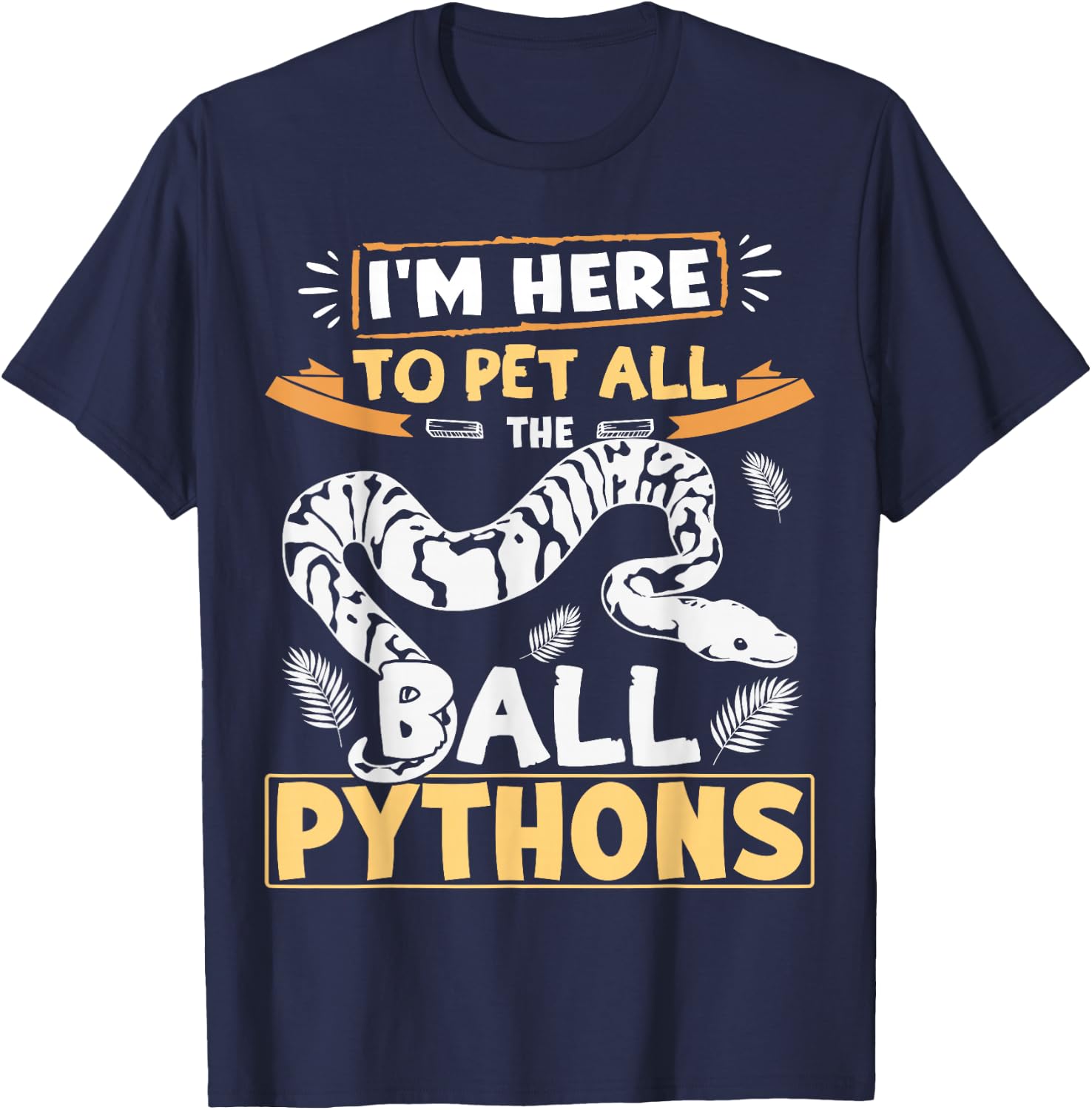 Royal Python Starter Kit Hide X-Large Kids Ball Python T-Shirt - T-Shirt | Navy