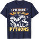 Royal Python Starter Kit Hide X-Large Kids Ball Python T-Shirt - T-Shirt | Navy
