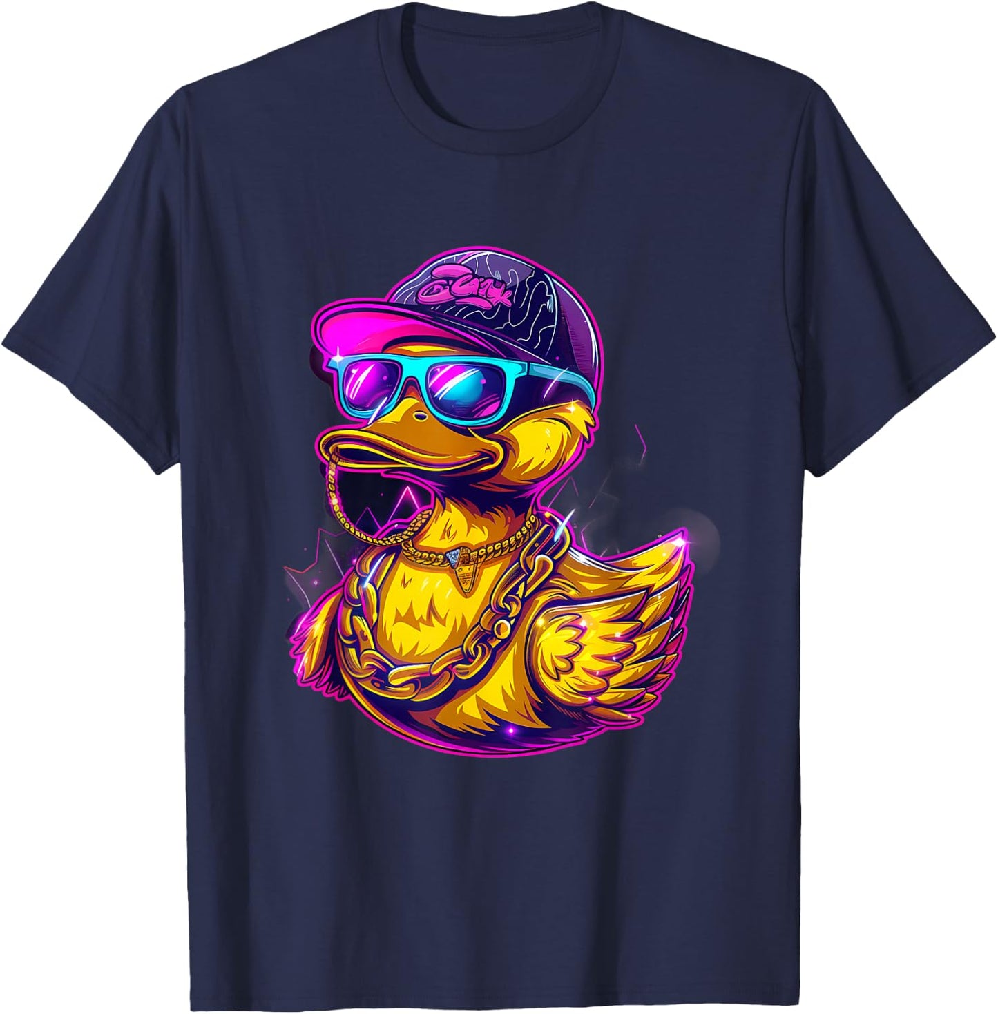 Rubber Duck Hip Hop Fashion Rubber Duckling Rubber Duckie T-Shirt - T-Shirt | Navy