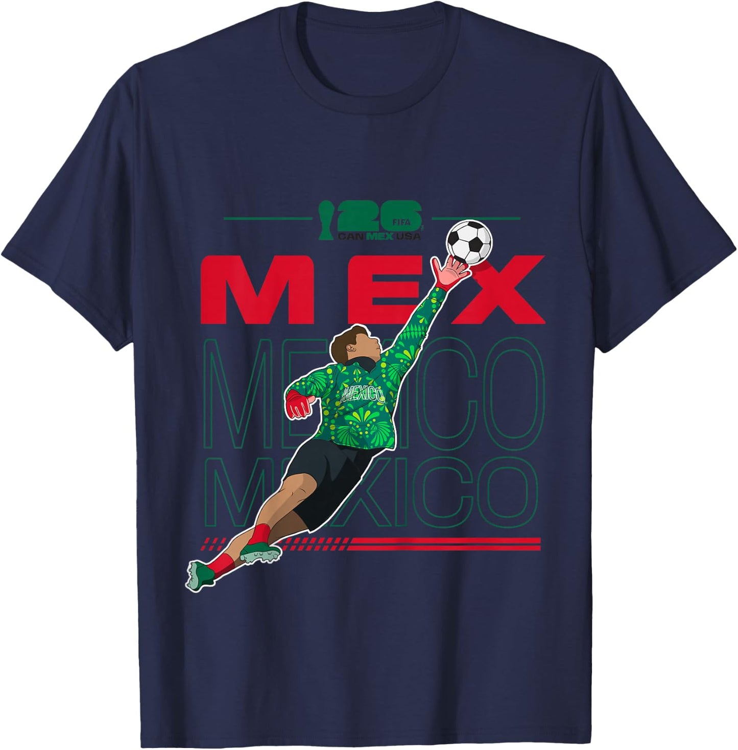 Kids FIFA WORLD CUP26 Mexico Host Country Save T-Shirt - T-Shirt | Navy