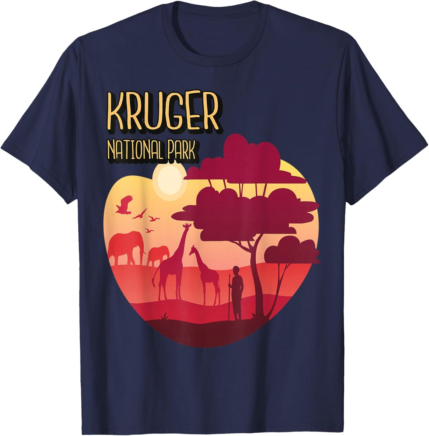 Kruger Safari Tour Africa National Park Souvenir T-Shirt - T-Shirt | Navy