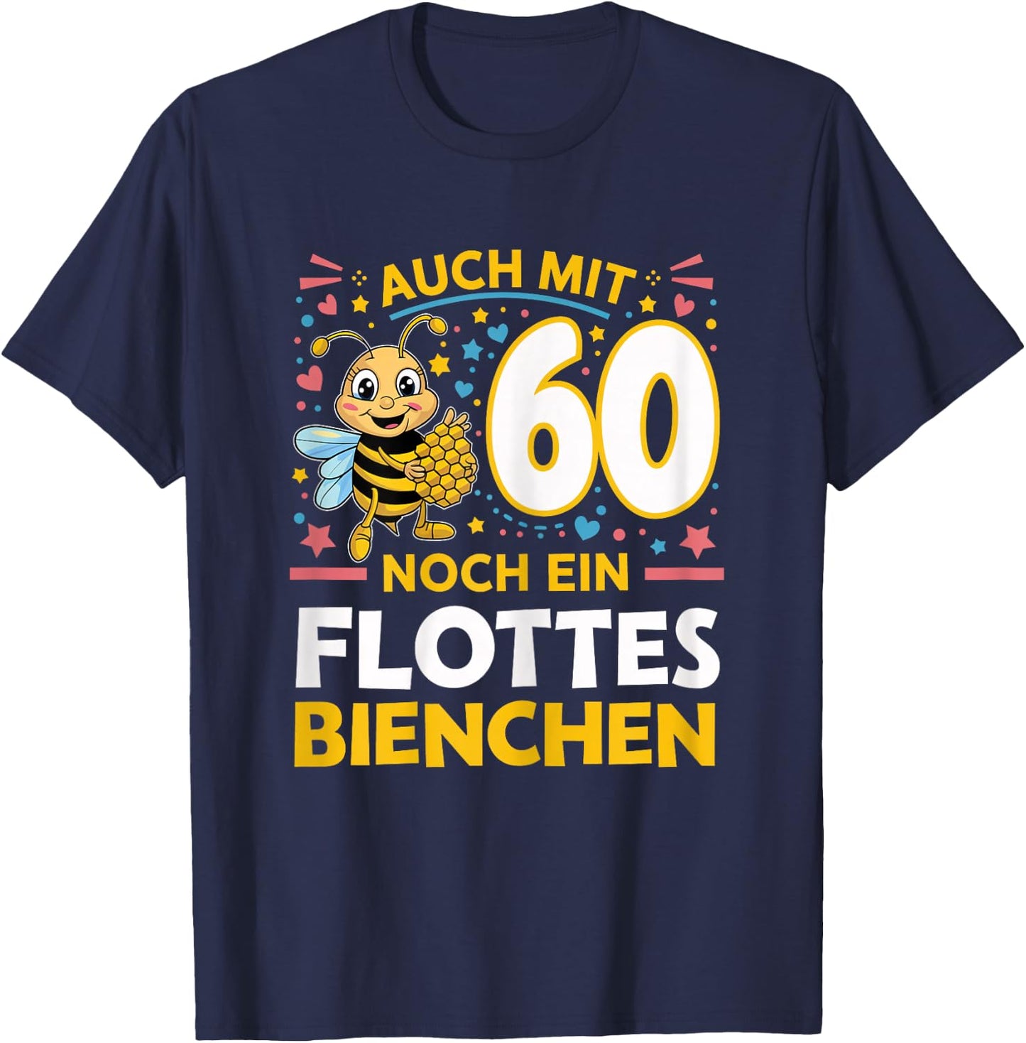 60th Birthday Woman 60 Years 1964 Decorative Funny Gift Women's , black T-Shirt - T-Shirt | Navy