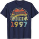 (ON Back) 29 Limited Edition 1997 June 29th Birthday T-Shirt - T-Shirt | Navy