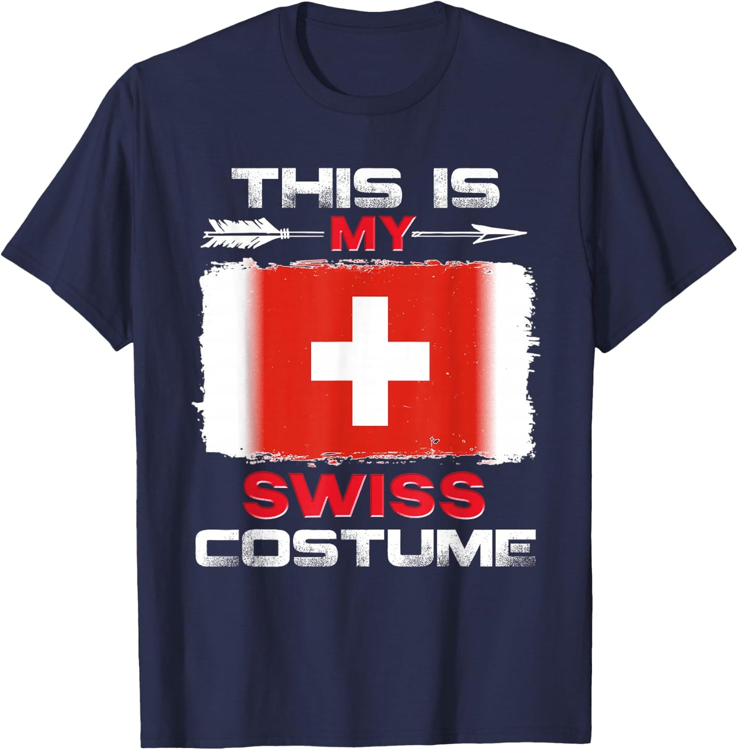 Das ist mein Schweizer Kostüm Schweiz , black T-Shirt - T-Shirt | Navy