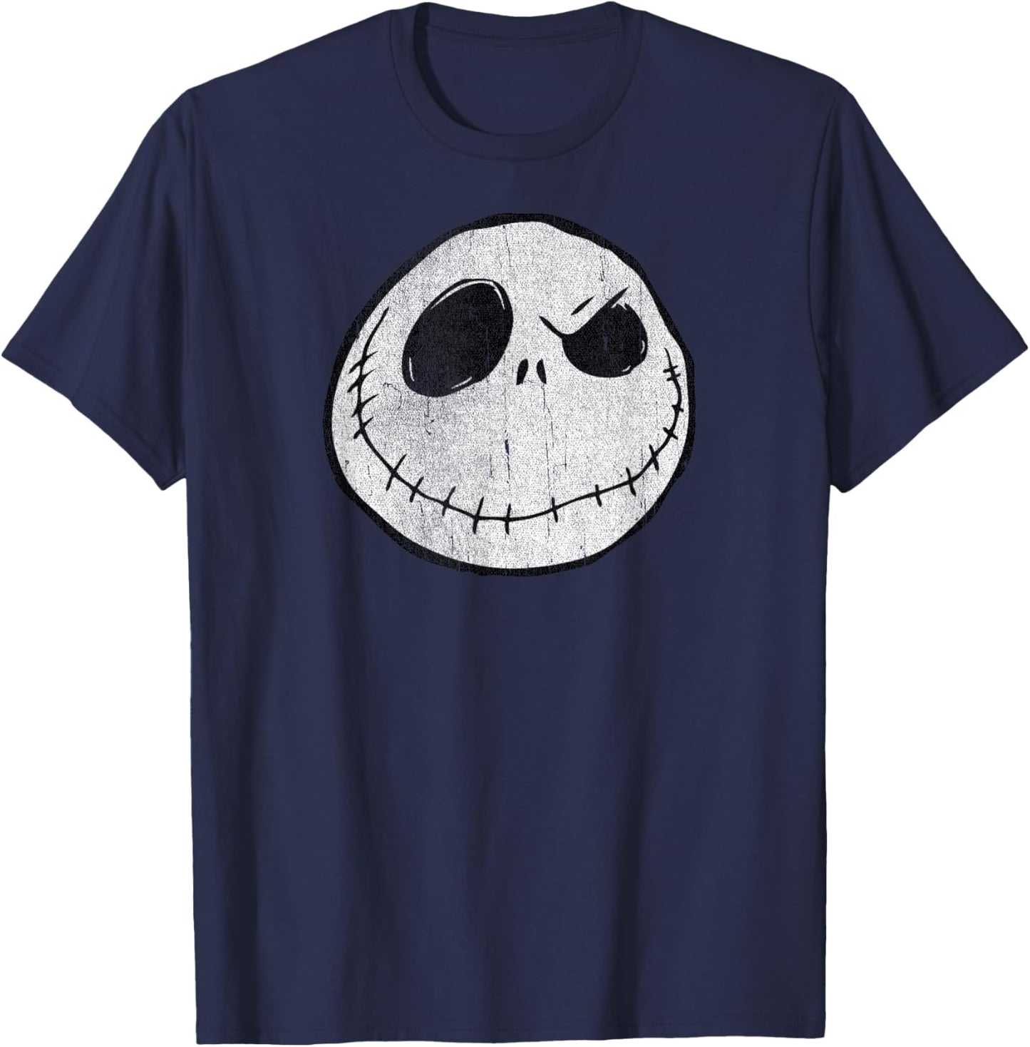 The Nightmare Before Christmas - Jack Skellington Face T-Shirt - T-Shirt | Navy