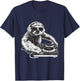 Sloth DJ Music Producer Turntable DJ Sloth House Techno EDM T-Shirt - T-Shirt | Navy