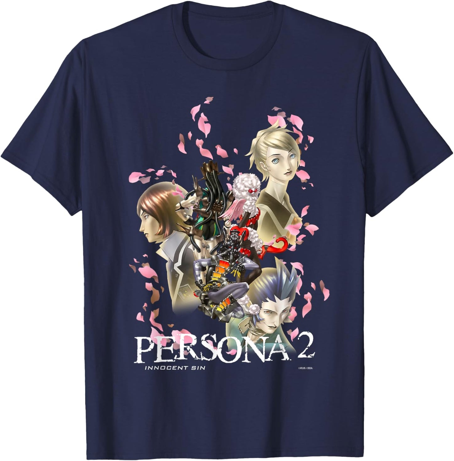 ATLUS Persona 2: Innocent Sin Graphic T-Shirt - T-Shirt | Navy