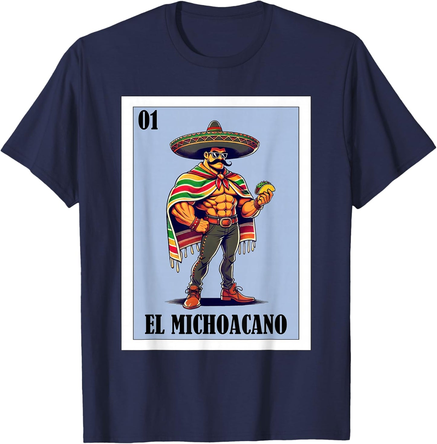 Funny Michoacan Mexican Design - El Michoacano T-Shirt - T-Shirt | Navy
